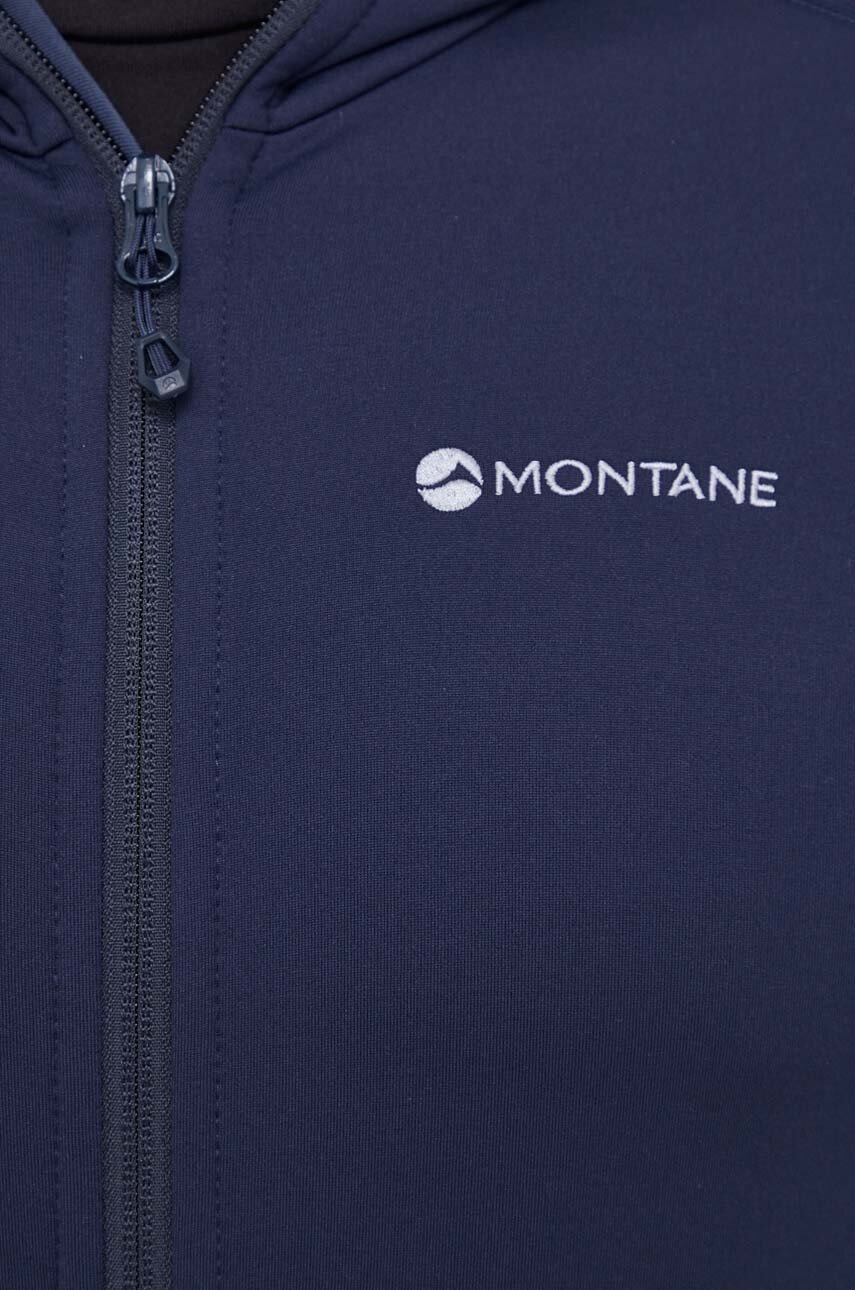 Αθλητική μπλούζα Montane Fury χρώμα: ναυτικό μπλε, με κουκούλα φωτογραφία