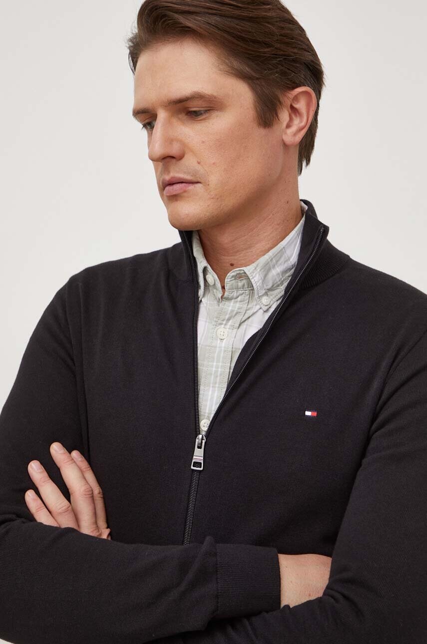 

Хлопковый кардиган Tommy Hilfiger цвет чёрный