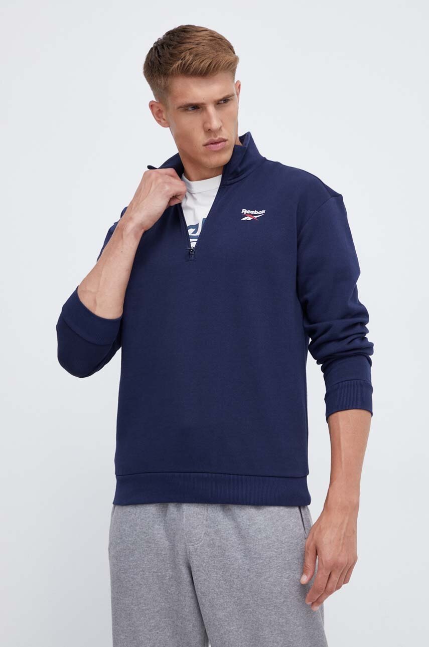 

Кофта Reebok мужская цвет синий с принтом