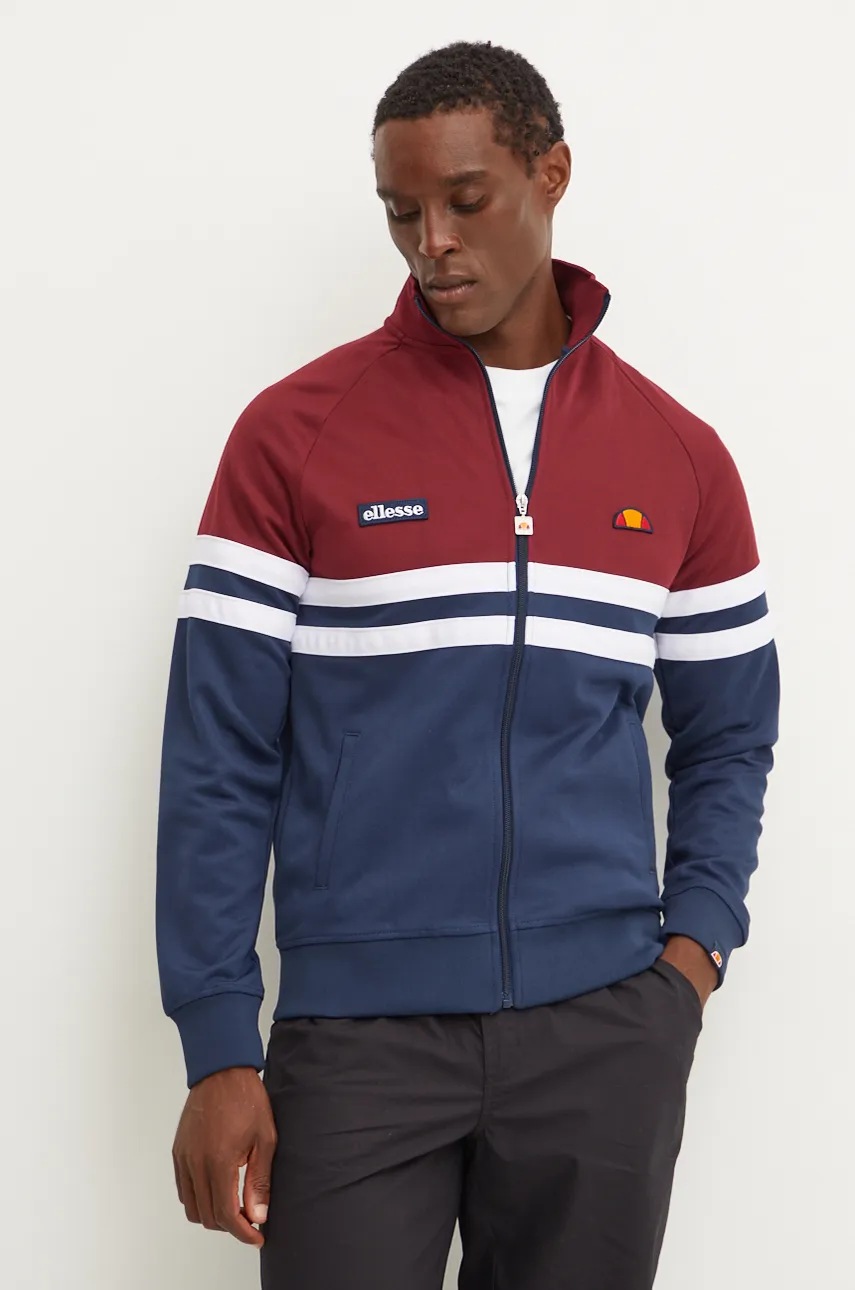 

Суичър Ellesse в тъмносиньо с десен, Бордо