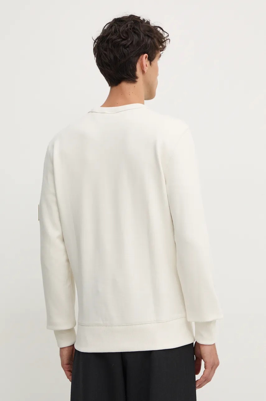Бавовняна кофта Calvin Klein Jeans чоловіча колір білий однотонна J30J323426 