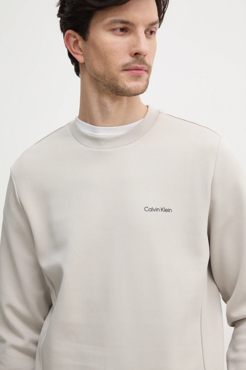 Μπλούζα Calvin Klein χρώμα: γκρι, K10K109926 φωτογραφία