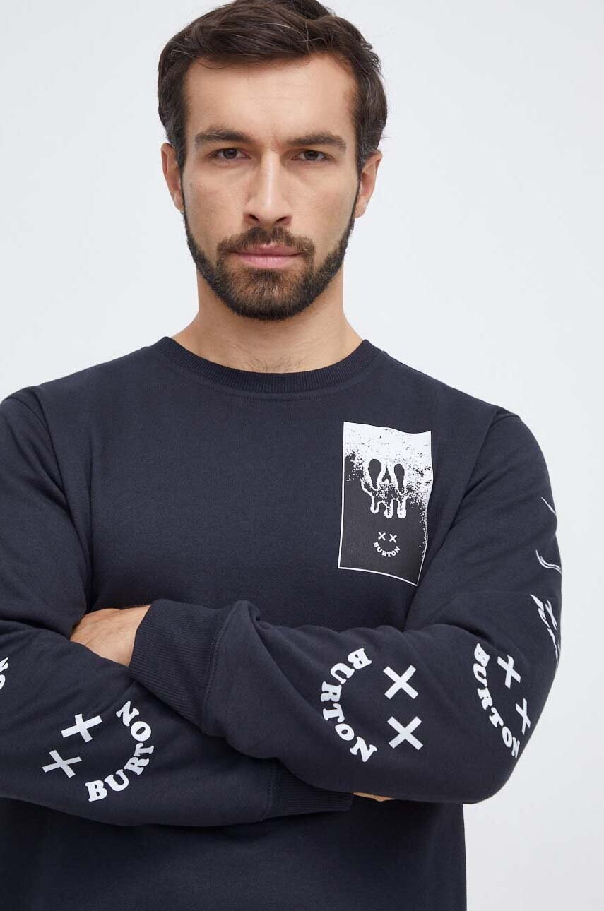 

Кофта Burton мужская цвет чёрный с принтом