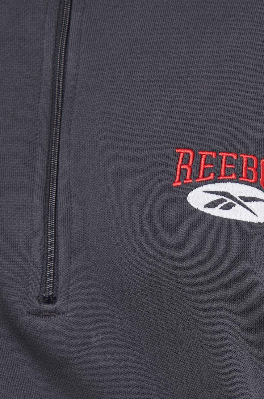 Βαμβακερή μπλούζα Reebok Classic χρώμα: γκρι φωτογραφία