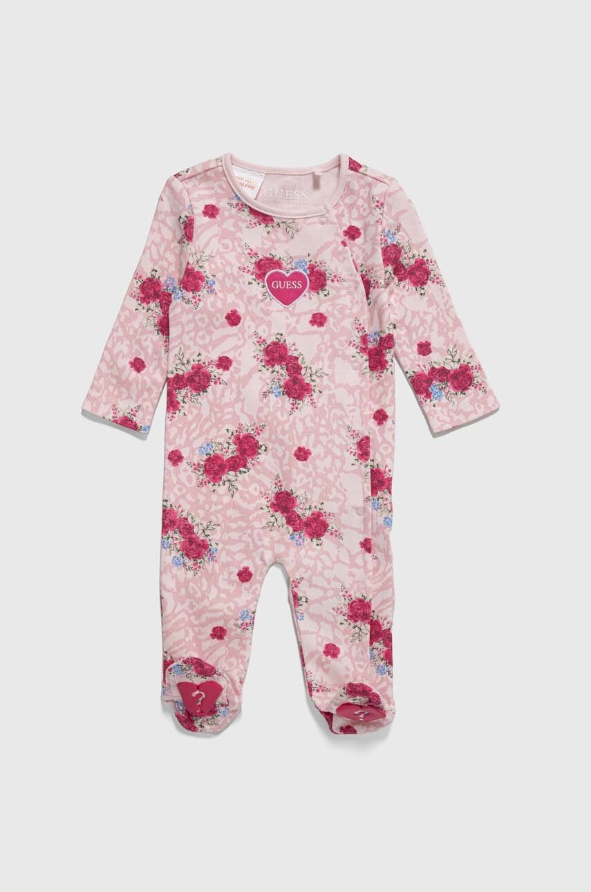 Дитячі бавовняні повзунки Guess Дитячі бавовняні повзунки Guess