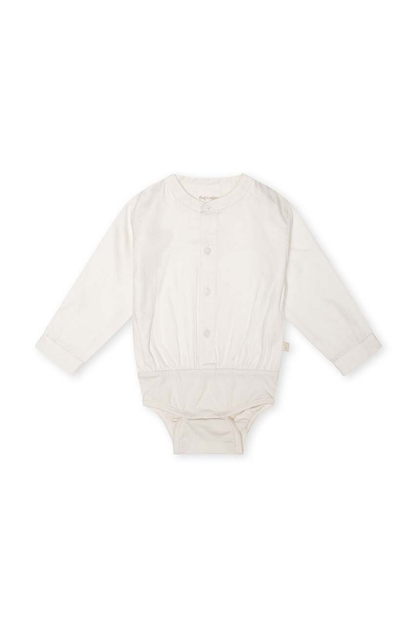 Bavlněné kojenecké body That′s mine Nesta - bílá - 100 % Organická bavlna