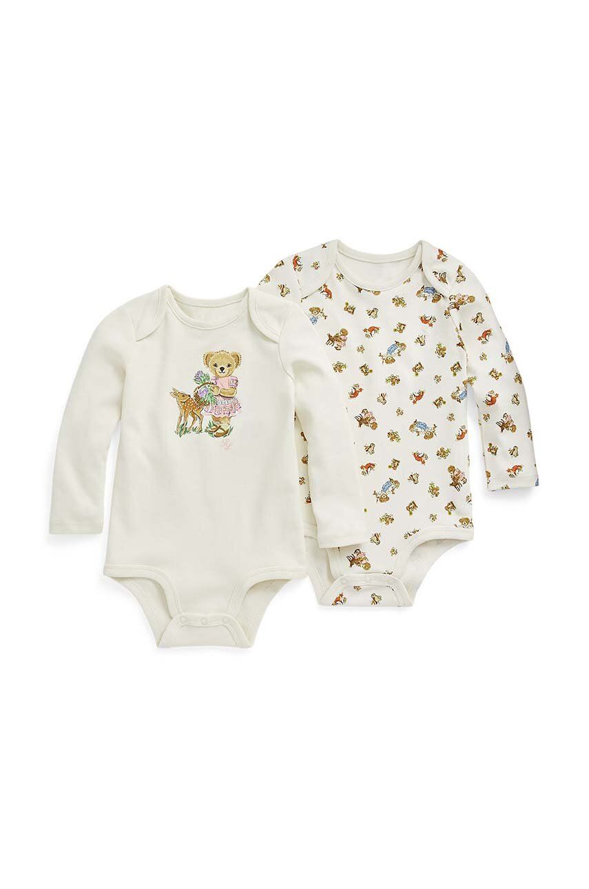 Levně Bavlněné kojenecké body Polo Ralph Lauren 2-pack