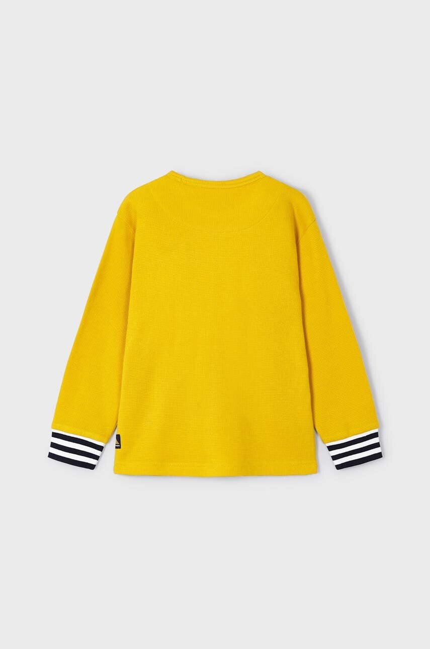 Детский лонгслив Mayoral цвет жёлтый однотонный