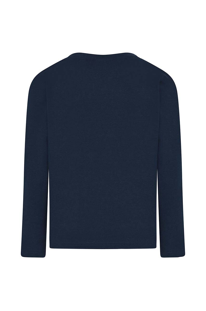 Хлопковый детский лонгслив Lego цвет синий с принтом Хлопковый детский лонгслив Lego цвет синий с принтом