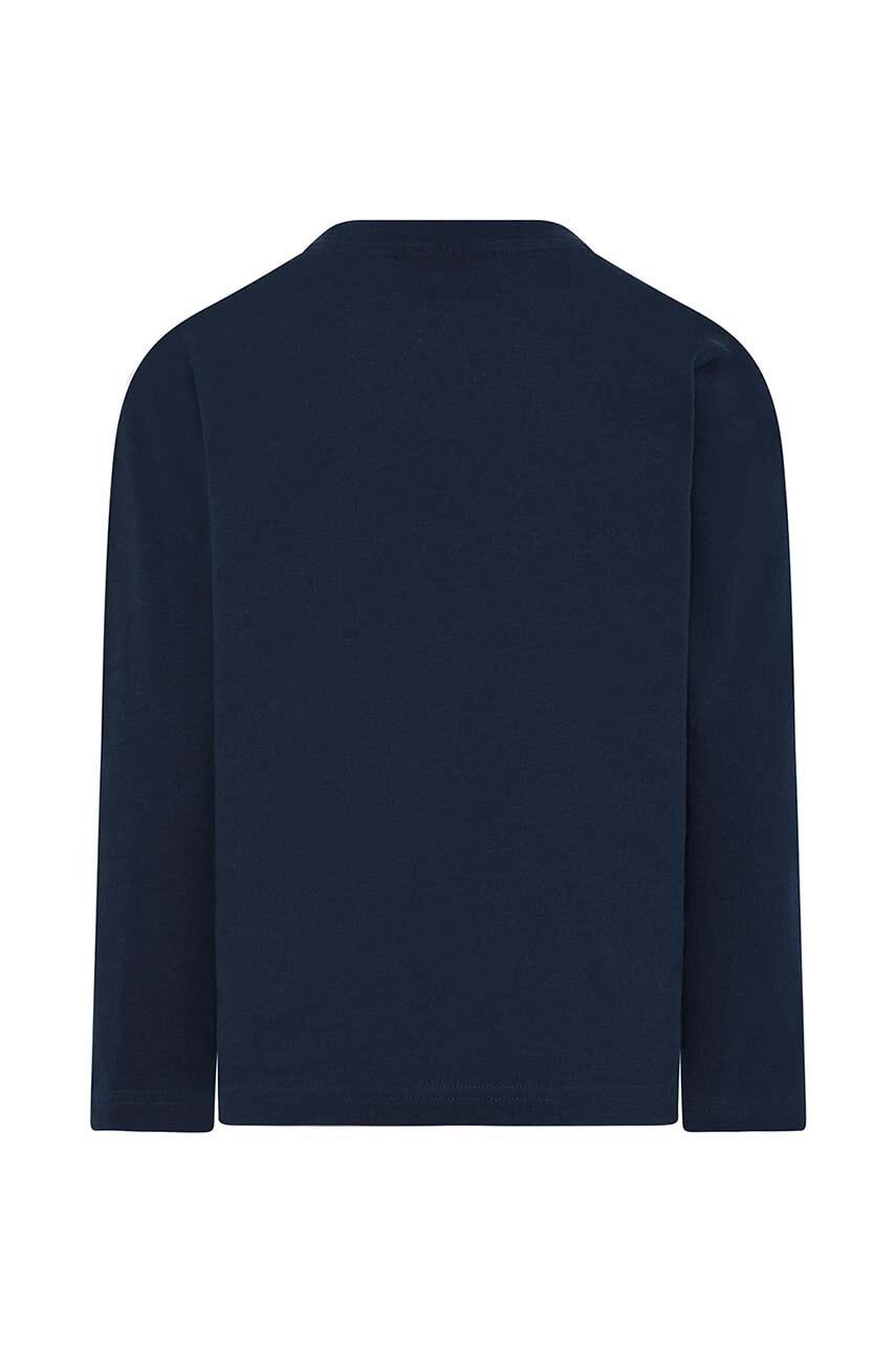 Хлопковый детский лонгслив Lego цвет синий с принтом Хлопковый детский лонгслив Lego цвет синий с принтом