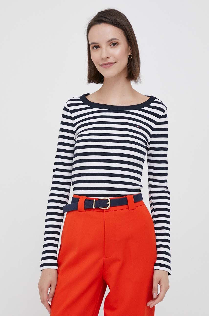 

Блуза с дълги ръкави Tommy Hilfiger в тъмносиньо, Тъмносин