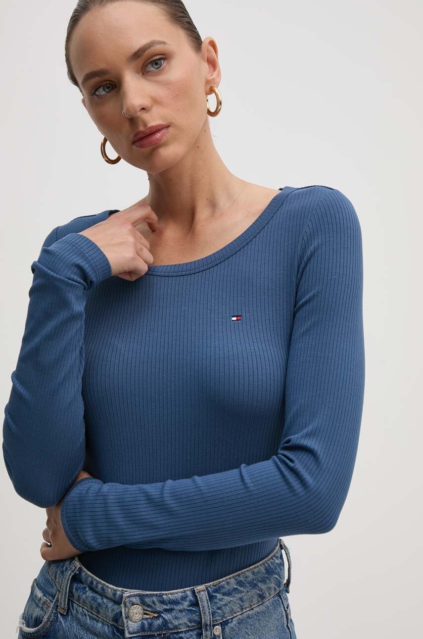 

Блуза с дълги ръкави Tommy Hilfiger в синьо, Син