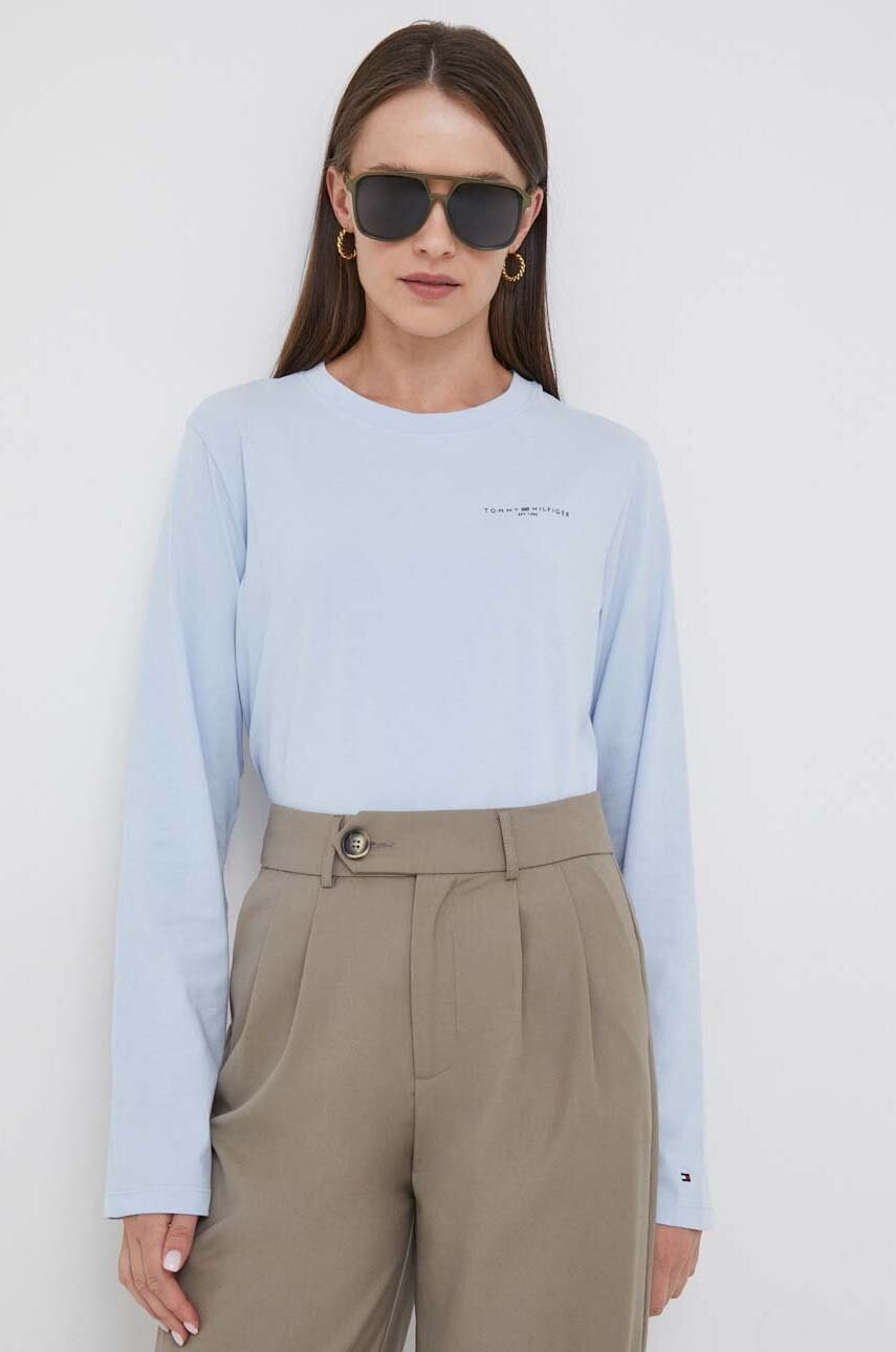 

Блуза с дълги ръкави Tommy Hilfiger в розово WW0WW39784, Син