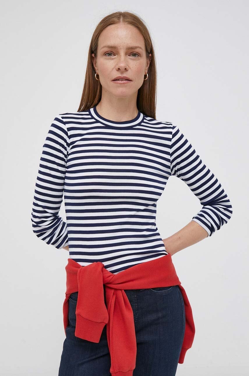 

Хлопковый лонгслив Polo Ralph Lauren цвет синий