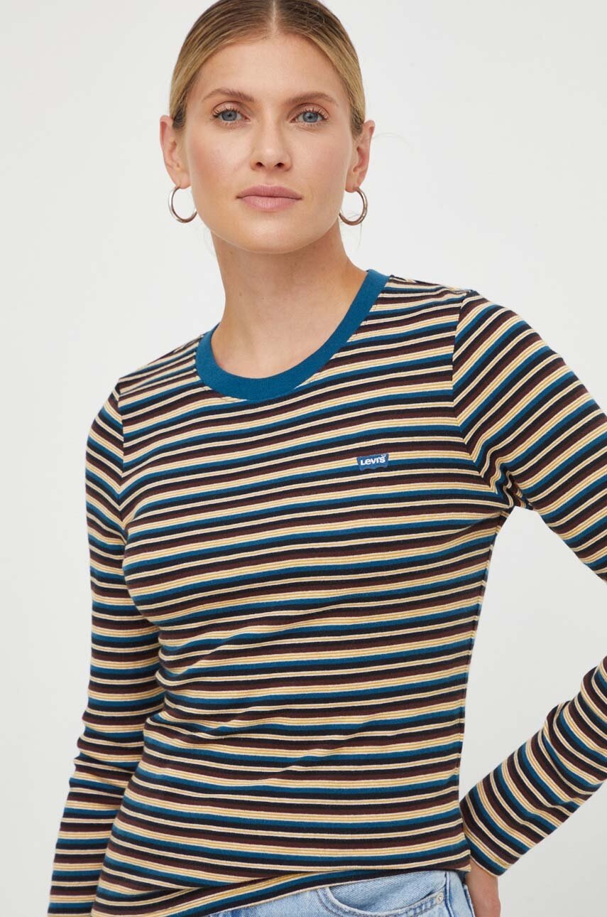 

Памучна блуза с дълги ръкави Levi's, Многоцветен