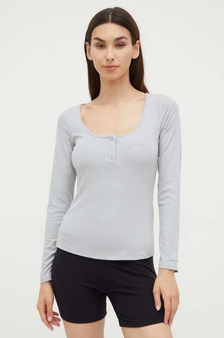 

Лонгслів лаунж Guess колір сірий