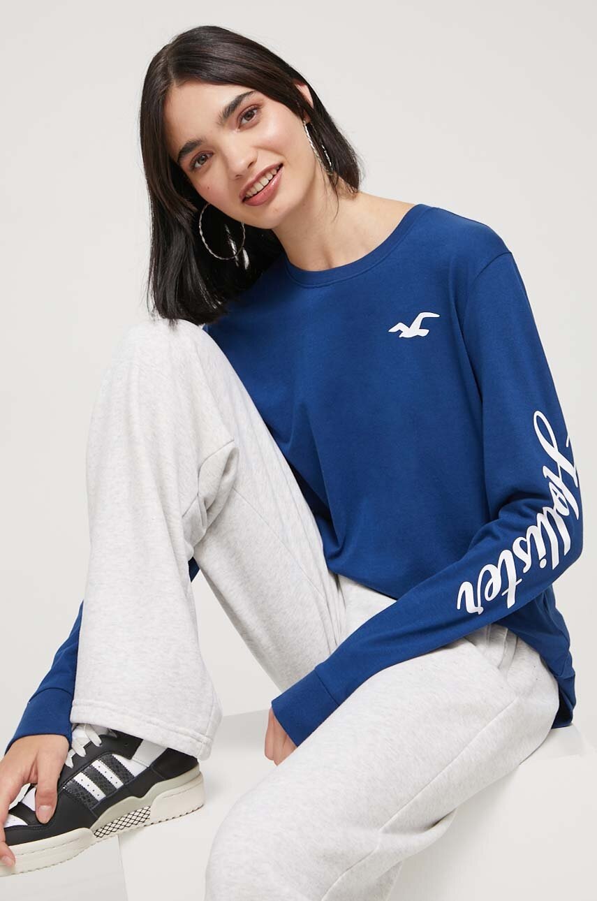

Блуза с дълги ръкави Hollister Co. в тъмносиньо, Тъмносин