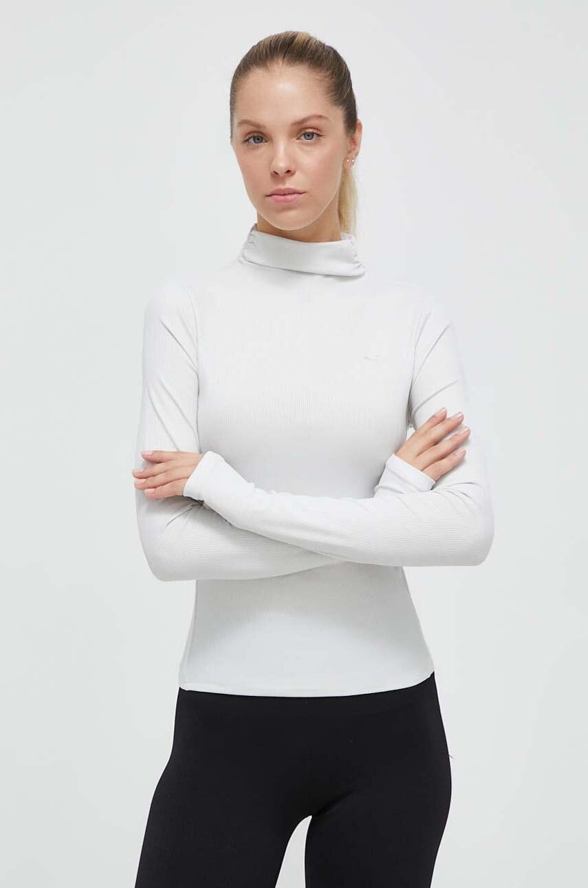 Puma Longsleeve Femei, Culoarea Bej, Cu Turtleneck