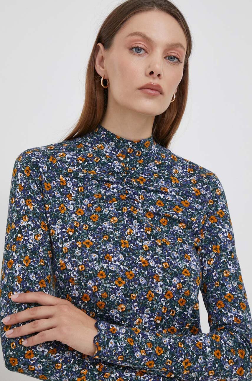 

Лонгслив Pepe Jeans женский с полугольфом