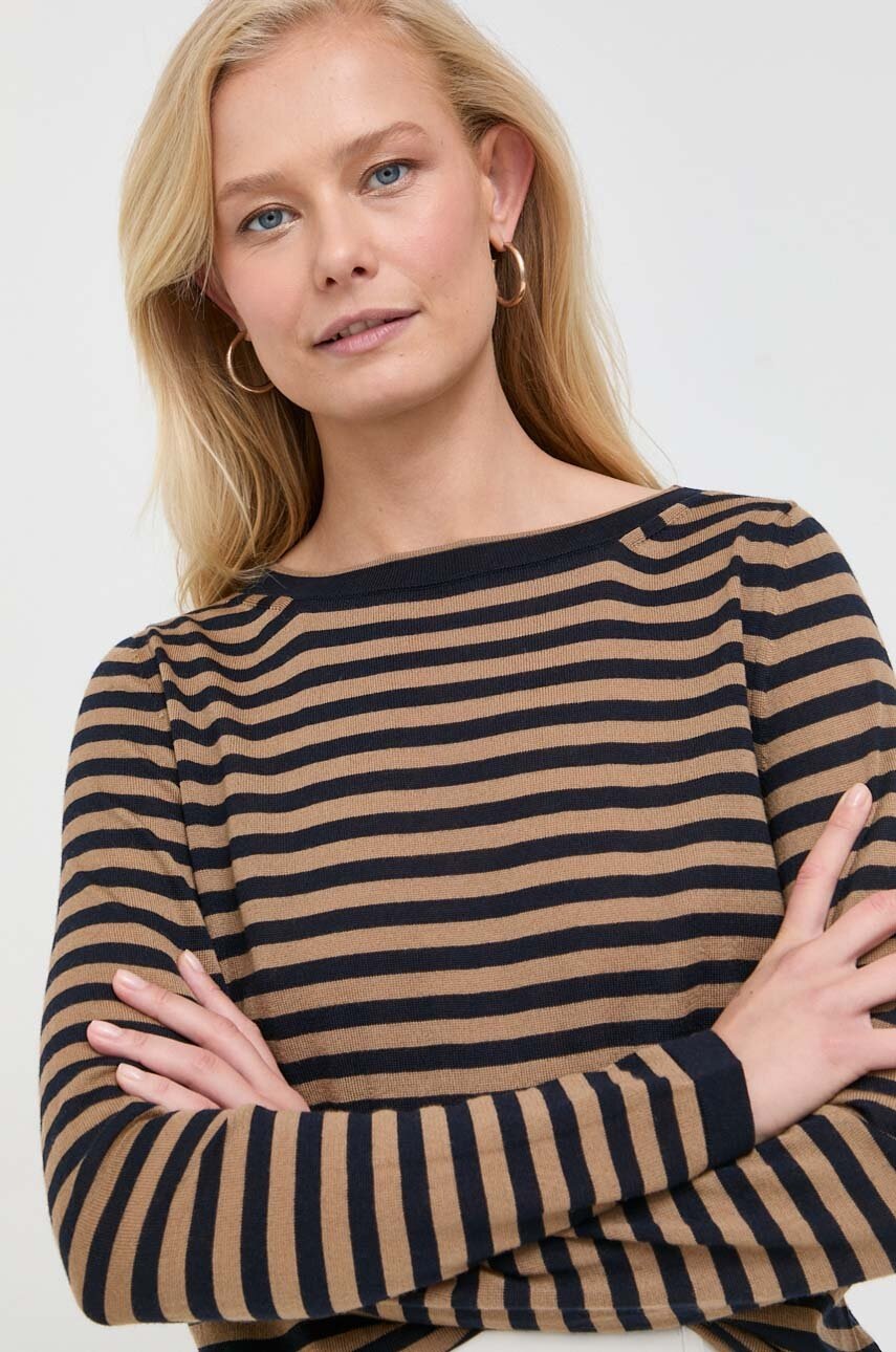 

Вовняний светр Max Mara Leisure жіночий колір синій легкий