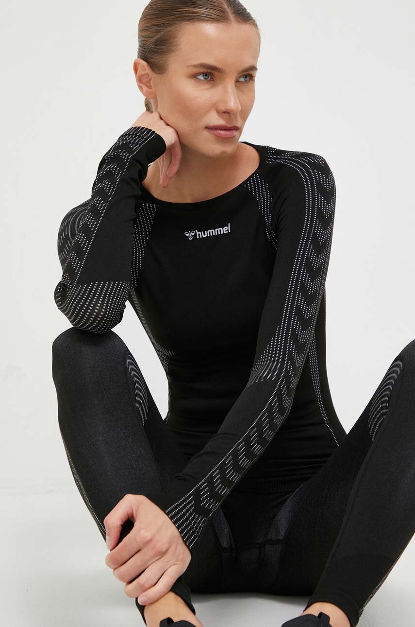 

Лонгслив для тренировок Hummel Shaping Seamless цвет чёрный