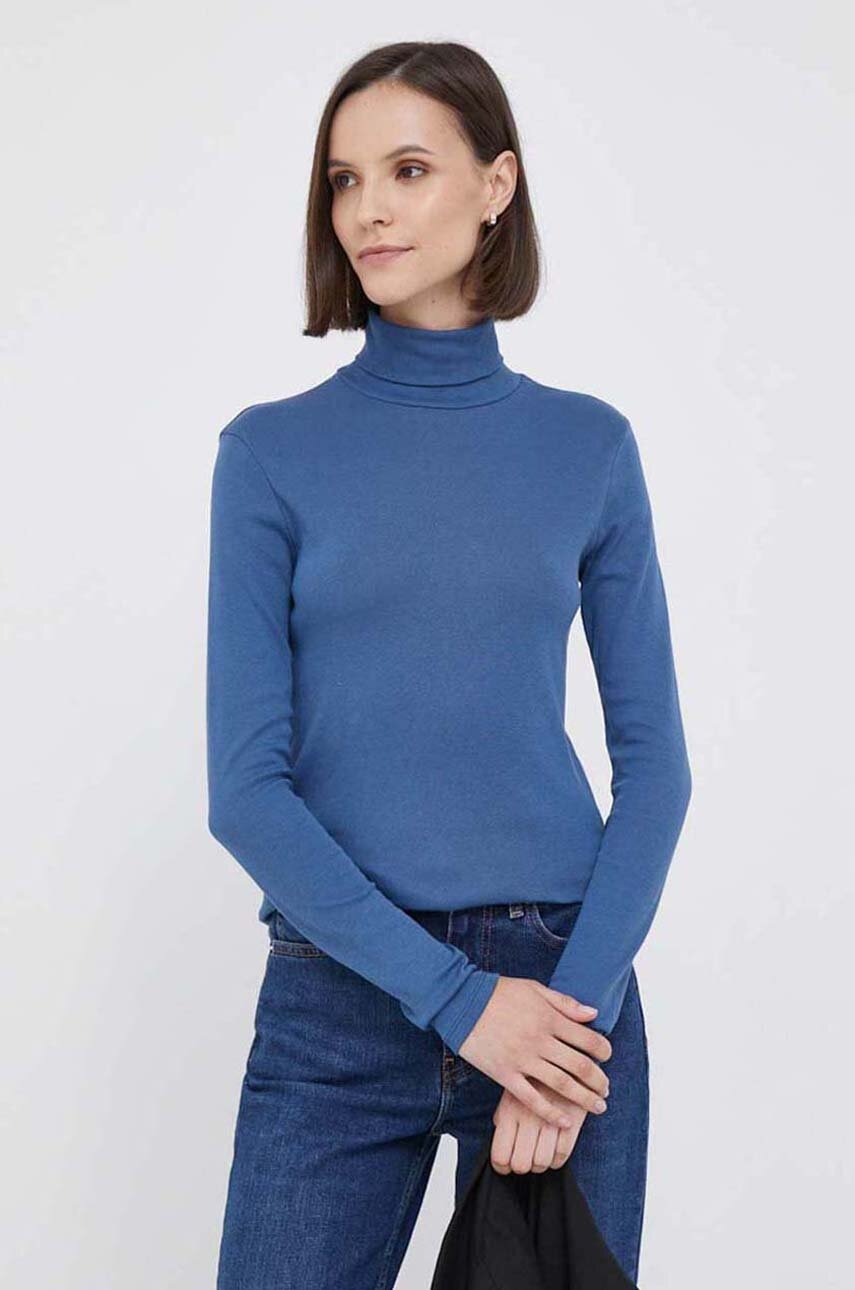 

Хлопковый лонгслив United Colors of Benetton с гольфом