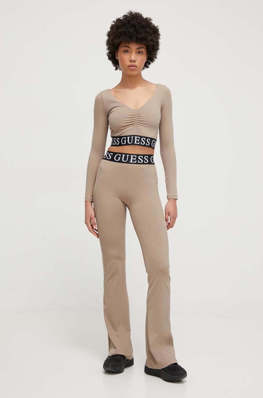 Top Guess χρώμα: καφέ φωτογραφία