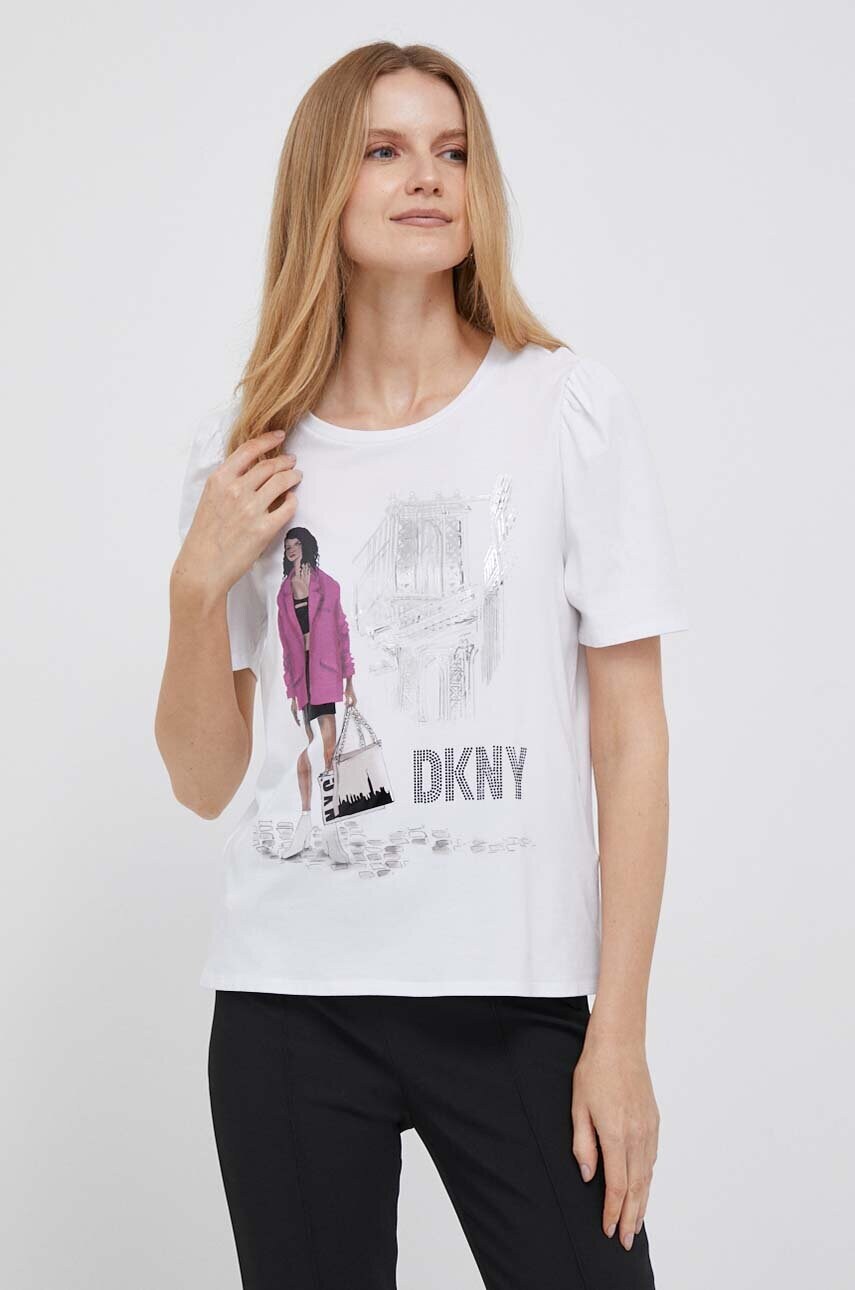 

Футболка Dkny женский цвет белый