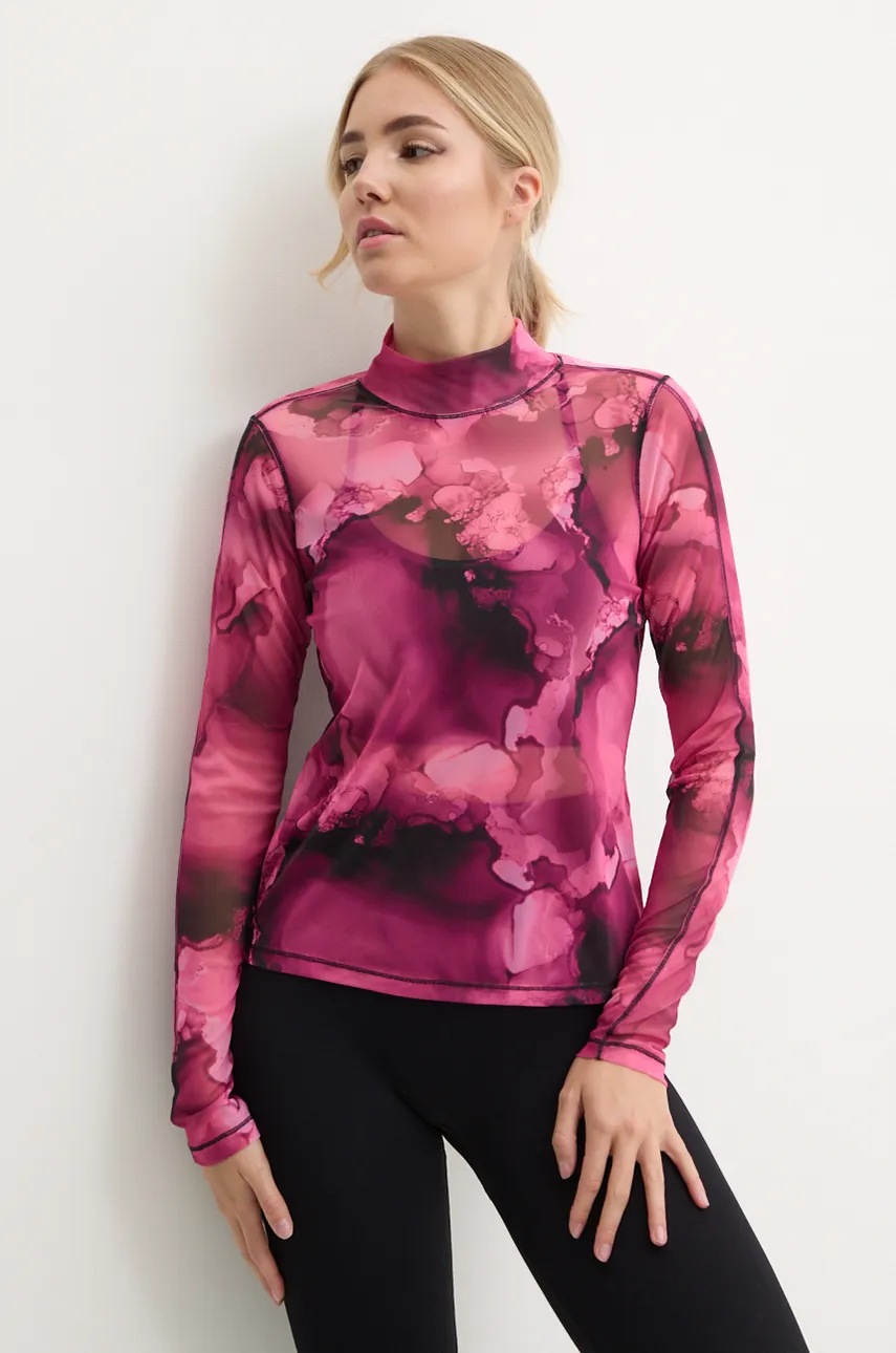 Μακρυμάνικο προπόνησης Casall Space χρώμα: ροζ φωτογραφία