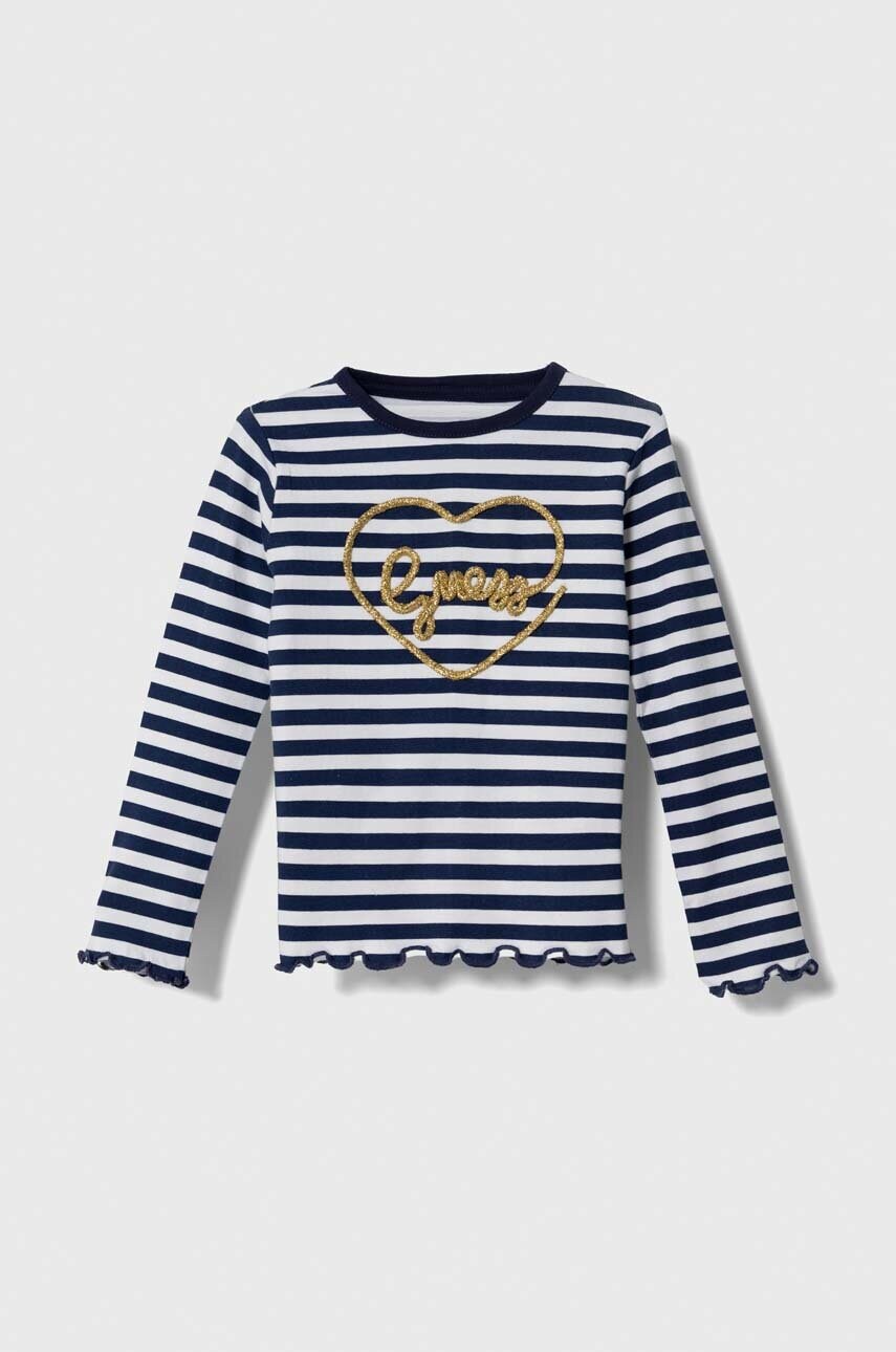 

Детский лонгслив Guess цвет синий