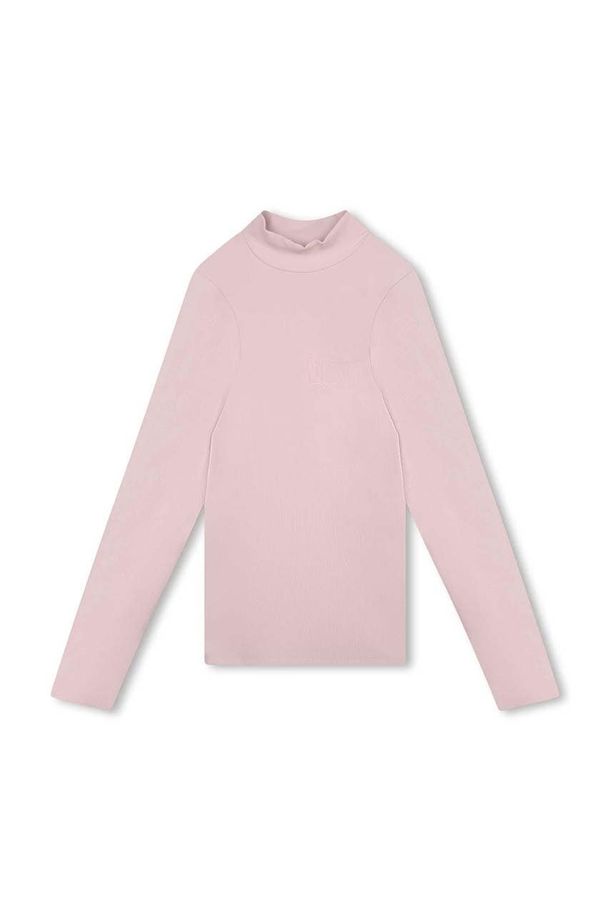 Дитяча футболка Dkny колір фіолетовий Дитяча футболка Dkny колір фіолетовий