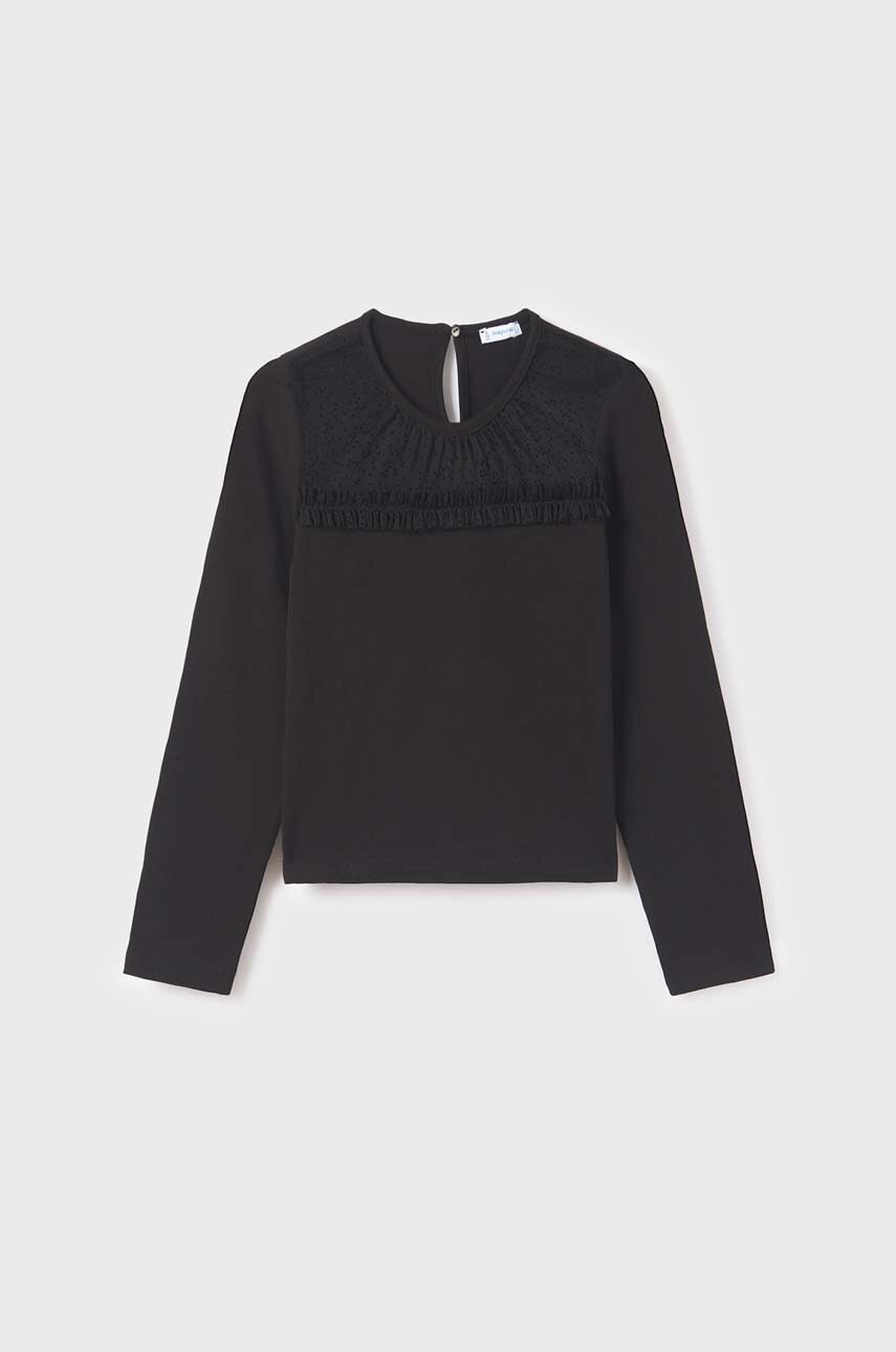 Mayoral longsleeve copii culoarea negru