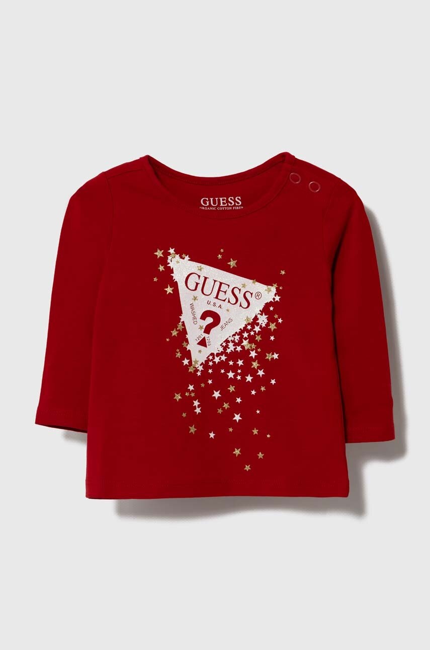 

Лонгслів для немовлят Guess колір червоний