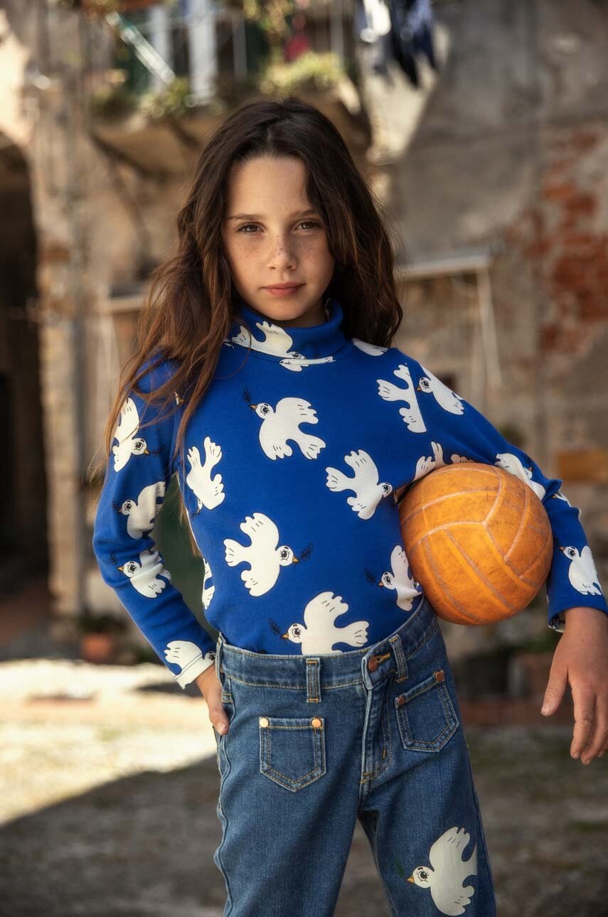 

Дитячий бавовняний лонгслів Mini Rodini Mini Rodini x Wrangler візерунок
