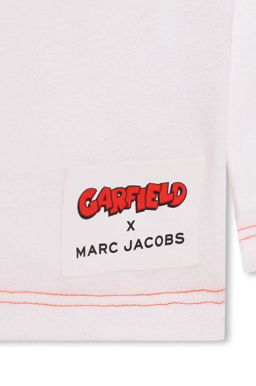 Marc Jacobs Longsleeve Din Bumbac Pentru Copii Culoarea Alb, Cu Imprimeu