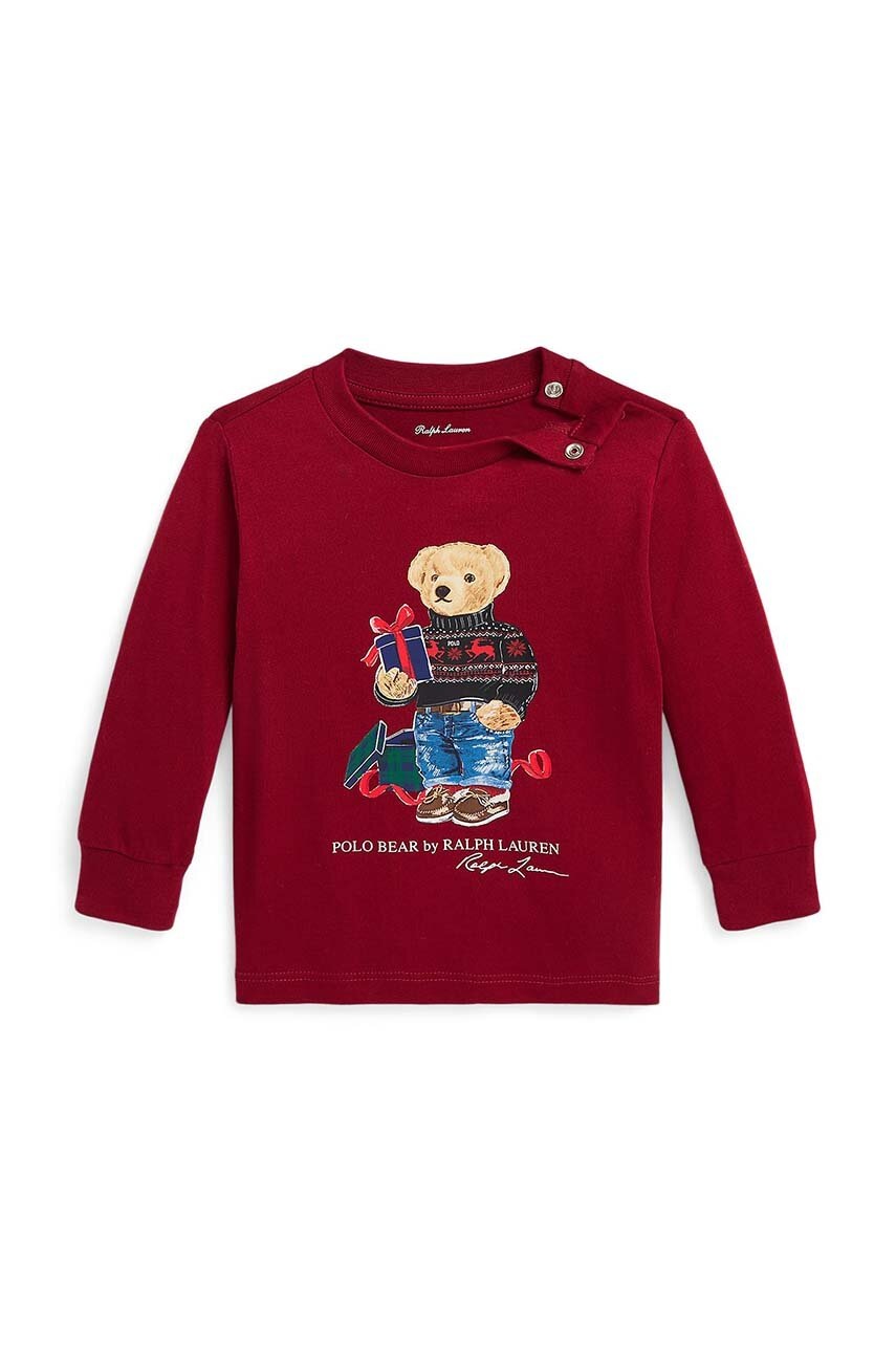 

Футболка Polo Ralph Lauren колір червоний з принтом