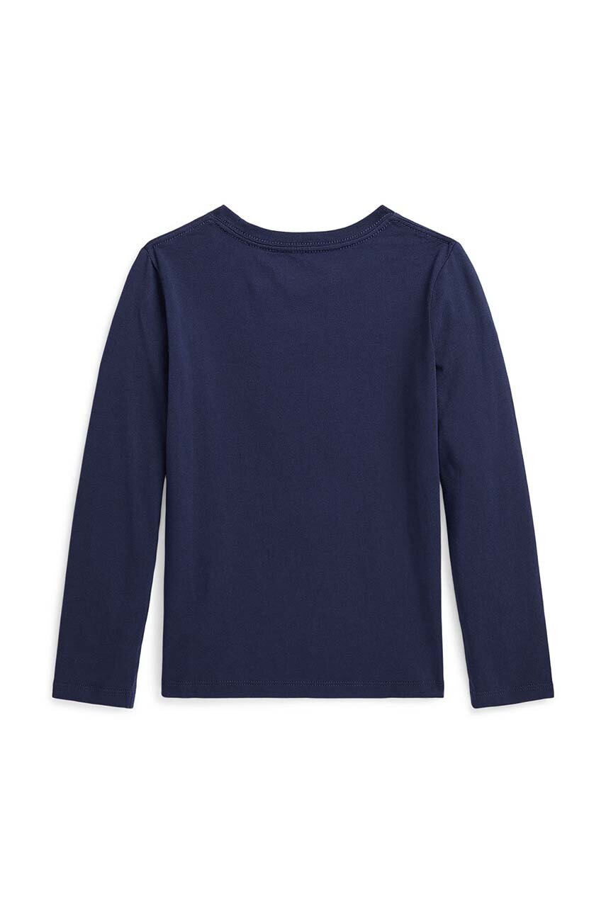 Детский лонгслив Polo Ralph Lauren цвет синий