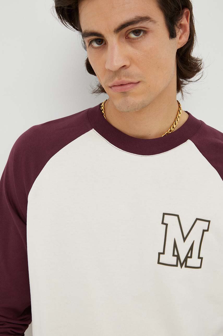 Bavlněné tričko s dlouhým rukávem Marc O′Polo DENIM béžová barva - béžová - 100 % Bavlna