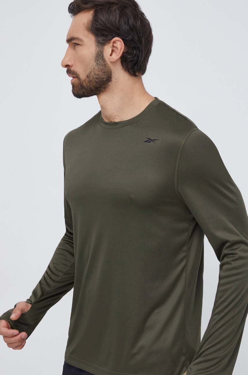 Μακρυμάνικο προπόνησης Reebok Tech ID TRAIN χρώμα: πράσινο 100071042 φωτογραφία