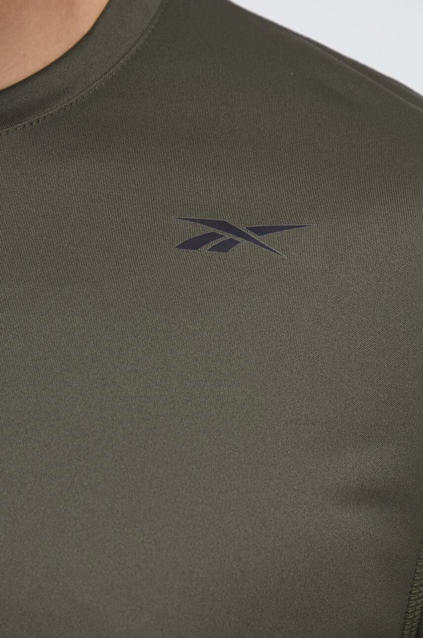 Μακρυμάνικο προπόνησης Reebok Tech ID TRAIN χρώμα: πράσινο 100071042 φωτογραφία