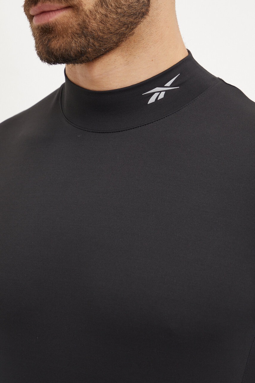 Лонгслів Reebok чоловічий колір чорний однотонний 100070559 
