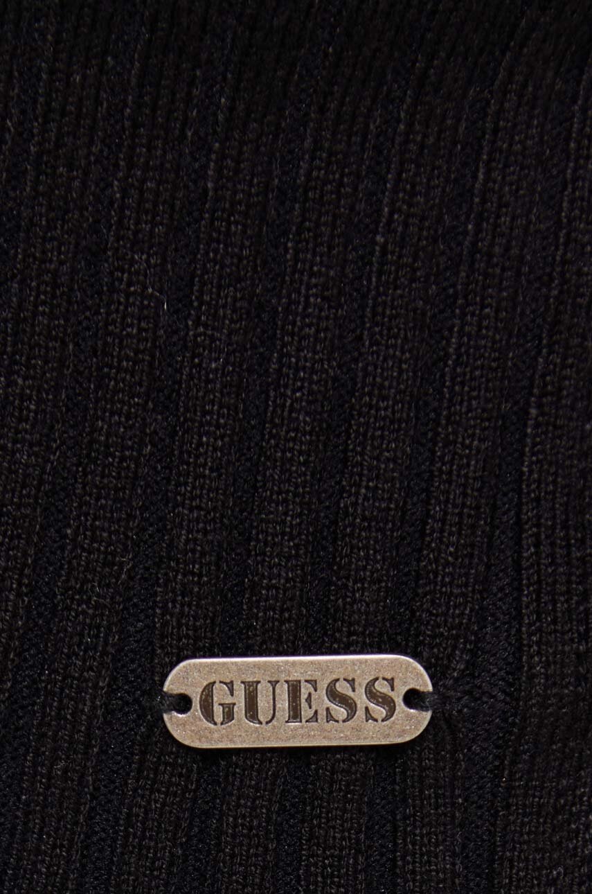 Светр Guess Originals колір чорний легкий 