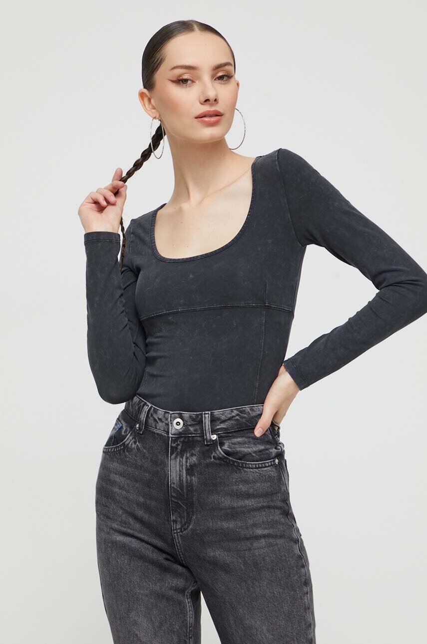 

Боди Guess Originals женские цвет чёрный