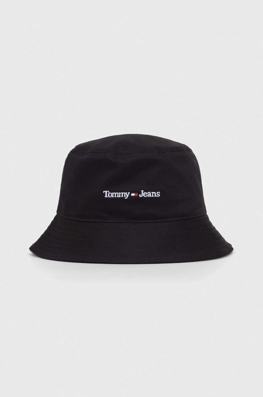 

Шляпа из хлопка Tommy Jeans цвет чёрный хлопковый