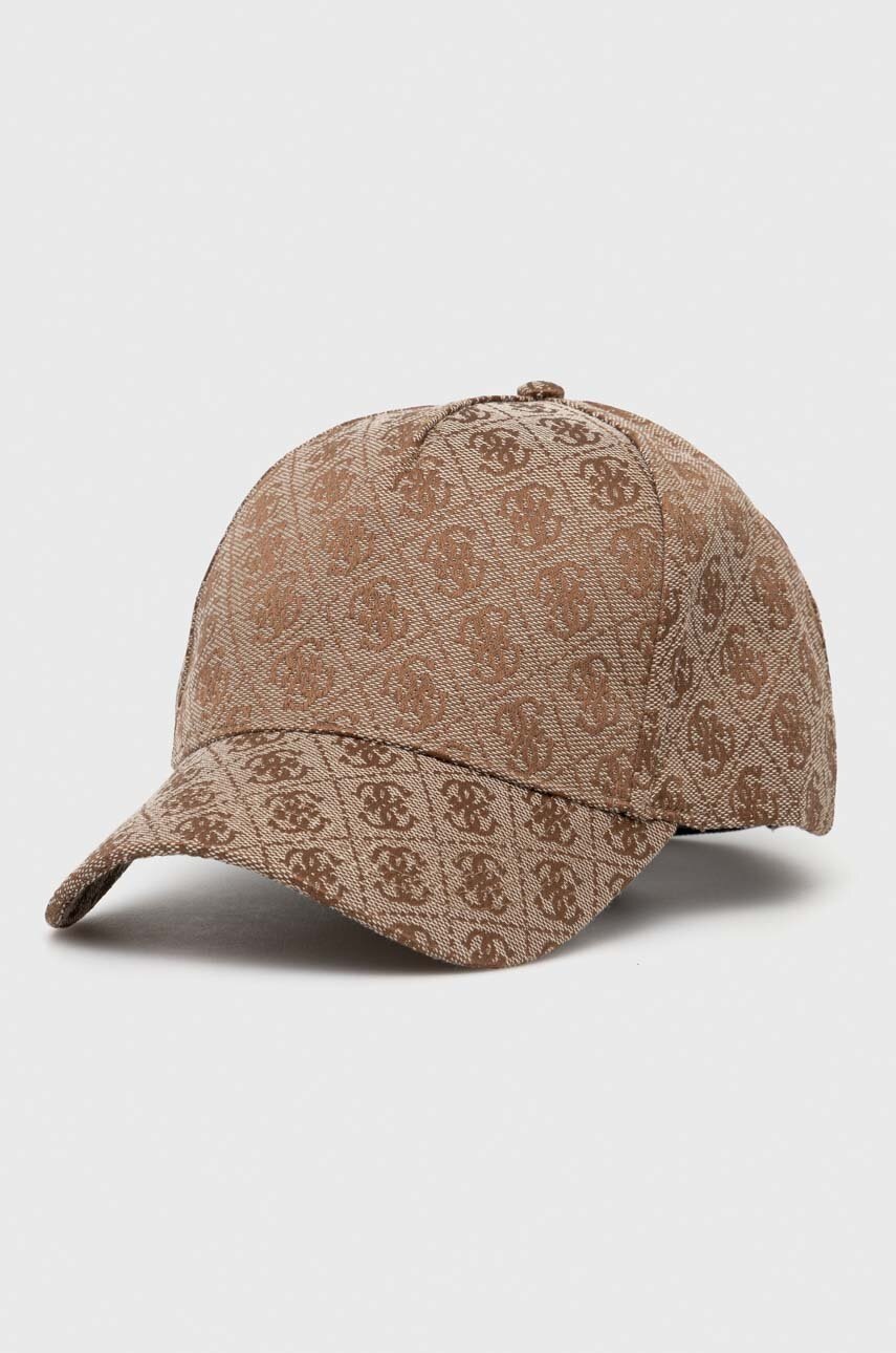 

Кепка Guess цвет бежевый узор