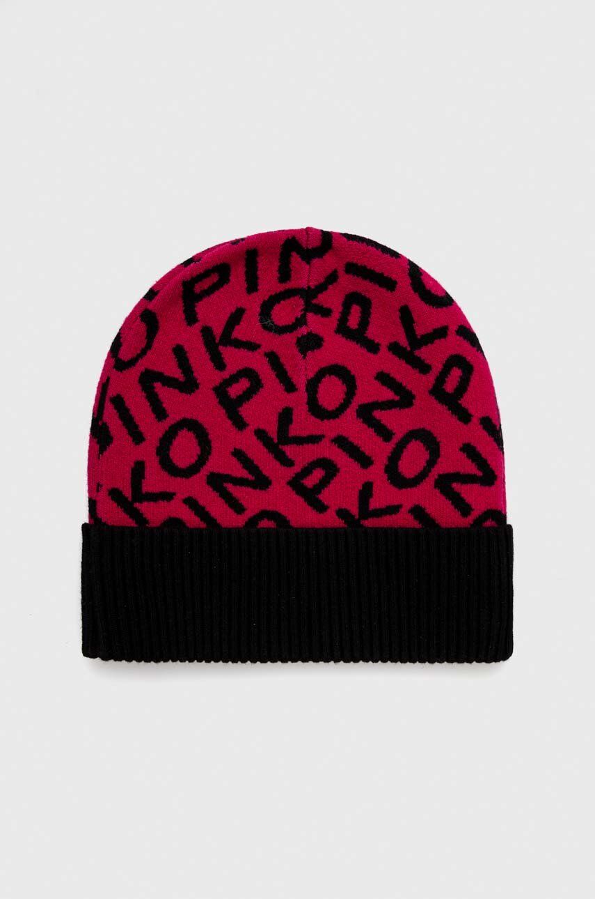 Čepice s příměsí kašmíru Pinko růžová barva, z tenké pleteniny, 101503.A0ZZ