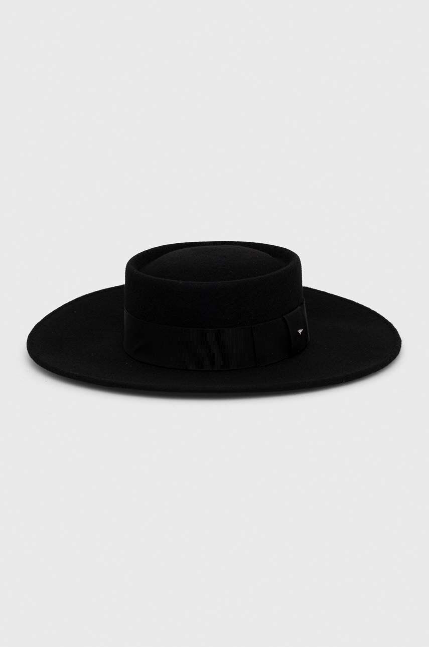 Levně Vlněný klobouk Weekend Max Mara černá barva, vlněný