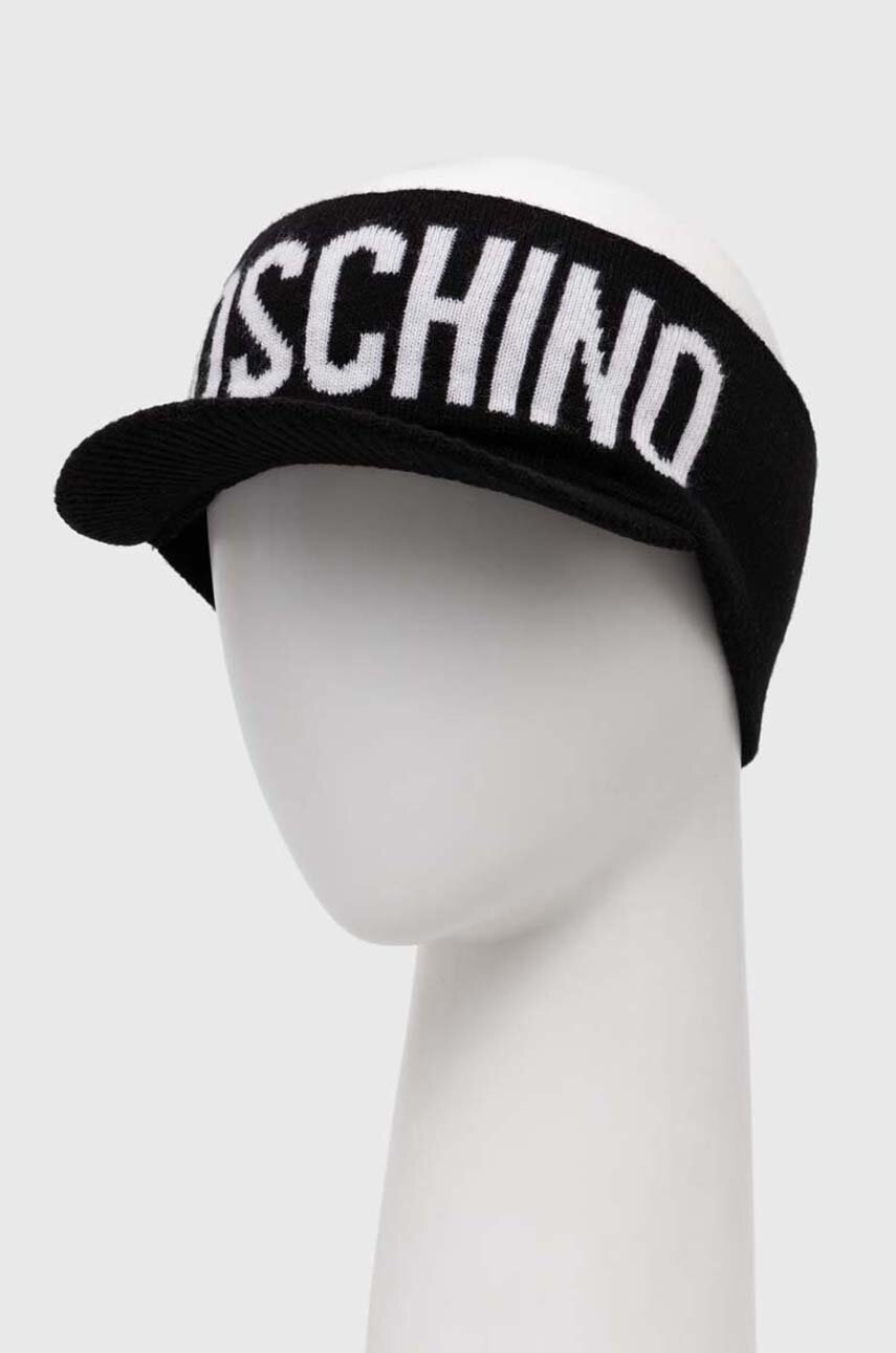 Moschino bentita din amestec de lana culoarea negru