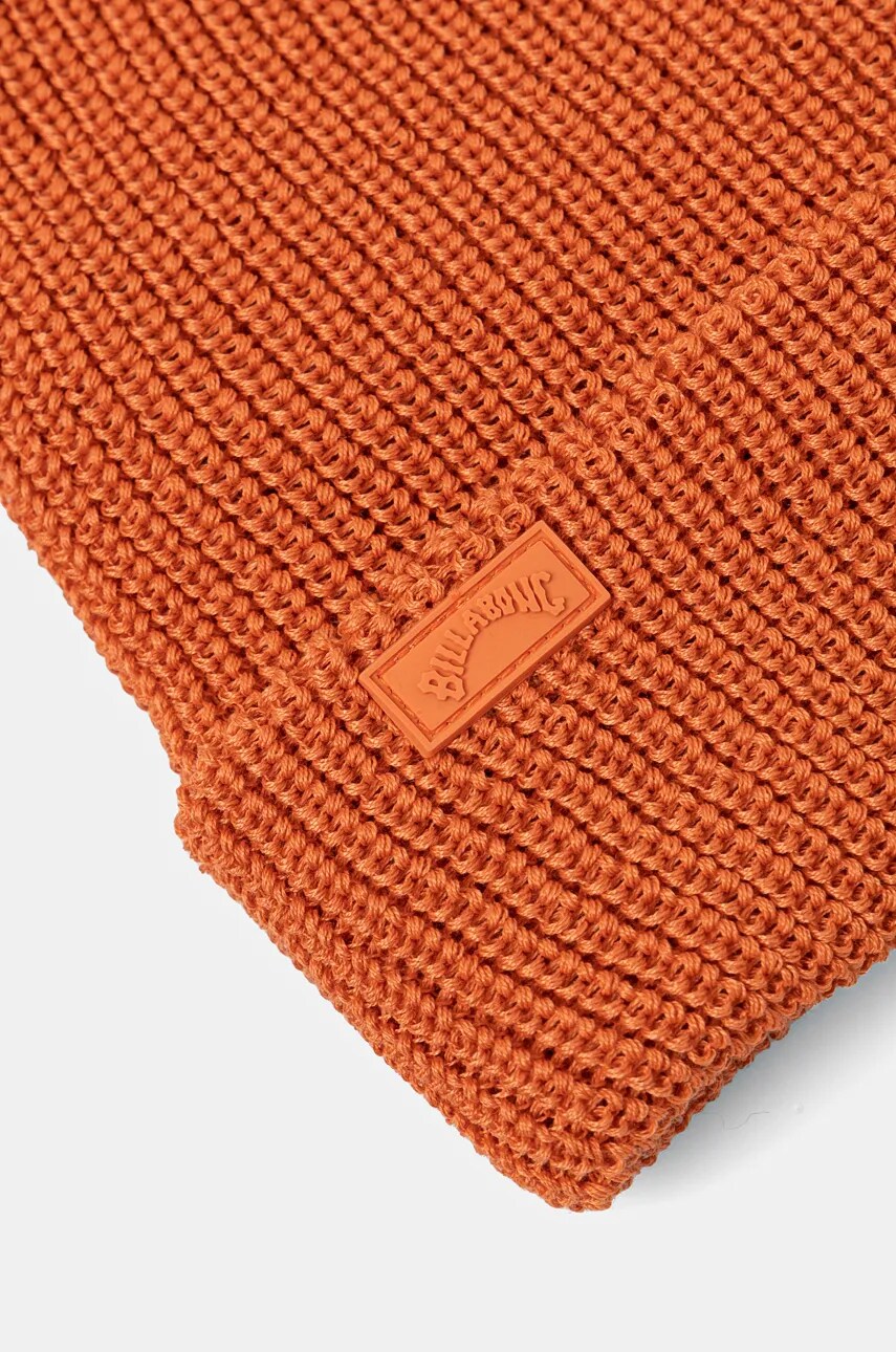Шапка Billabong цвет оранжевый из толстого трикотажа Шапка Billabong цвет оранжевый из толстого трикотажа