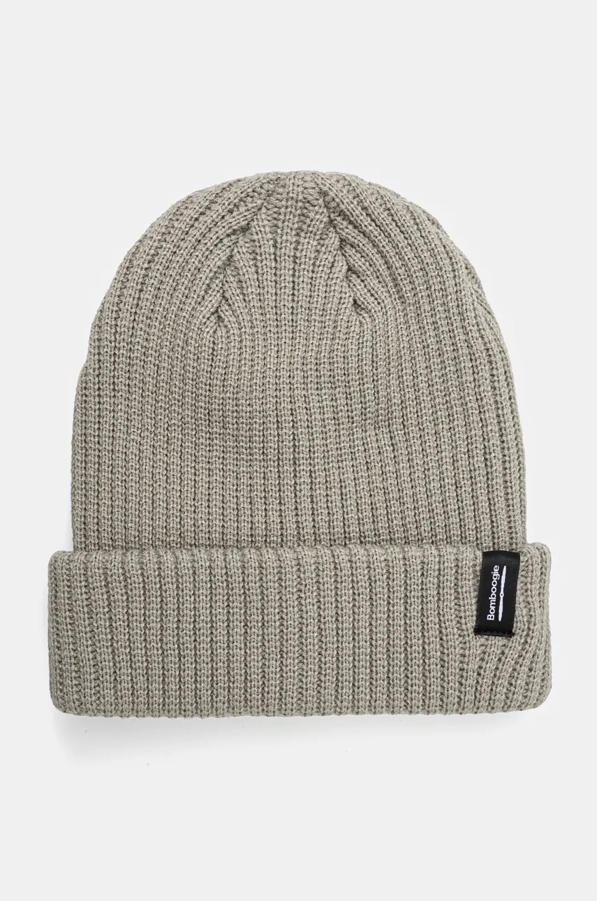 Bomboogie caciula culoarea verde, din tricot gros Bomboogie caciula culoarea verde, din tricot gros